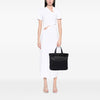Prada Saffiano Trimmed Tessuto Convertible Tote Secondhand