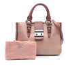 Miu Miu Bicolor Goatskin Madras Satchel Secondhand