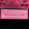 Secondhand Balenciaga Lambskin Motocross Giant Brogues Pompon Bucket Bag