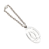 Secondhand Cartier Brass Logo Bag Charm and Key Chain