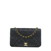 Chanel CC Quilted Lambskin Turnlock Full Single Flap Secondhand