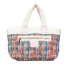 Secondhand Chanel Nylon Tweed Printed Coco Cocoon Tote