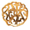 Chanel CC Gold Plated Brooch Secondhand