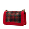 Chanel Old Medium Quilted Tweed and Velvet Boy Flap Secondhand