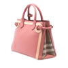 Burberry Medium Bicolor Leather and House Check Banner Satchel Secondhand