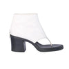 Secondhand Miu Miu White Leather Thong Ankle Booties - '20s