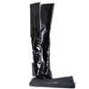 Secondhand Saint Laurent Fall 2017 Black Patent Leather Over-the-Knee Boots - '10s