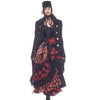 Secondhand Dolce & Gabbana Floral Fringe Tiered Maxi Skirt-'90s