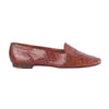 second hand Prada Vintage Brown Exotic Leather Loafers