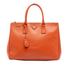 Prada Medium Saffiano Lux Galleria Double Zip Satchel Secondhand