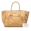 Prada Vitello Daino Front Pocket Open Convertible Tote Secondhand