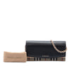 Burberry House Check Canvas and Leather Henley Wallet on Chain Secondhand