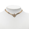 Louis Vuitton Gold Plated Crystal Flower Power Necklace Secondhand