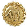 Chanel Gold Plated Mademoiselle Clip On Earrings Secondhand