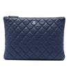 Chanel Medium Quilted Caviar O Case Clutch Secondhand