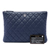 Chanel Medium Quilted Caviar O Case Clutch Secondhand