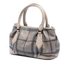 Burberry Smoke Check Coated Canvas Heathcliff Satchel Secondhand