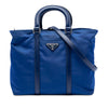 Prada Vitello Trimmed Tessuto Satchel Secondhand