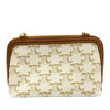Secondhand Celine Triomphe Coated Canvas Clutch On Chain