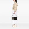 Burberry Exploded Check Wool Fringe Shoulder Bag Secondhand