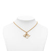 Dior Gold Plated Logo Pendant Necklace Secondhand