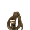 Hermès Gold Plated Bijouterie Fantaisie Ribbon Clip On Earrings Secondhand