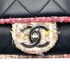 Chanel Quilted Lambskin and Tweed Elegant Trim Flap Secondhand