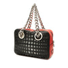 Prada Perforated Leather City Fori Chain Handbag Secondhand