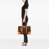 Prada Cinghiale Trimmed Canvas Canapa Travel Bag Secondhand