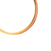 Hermès Gold Plated Courchevel Kelly Cadena Lock Bangle Bracelet Secondhand