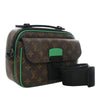 Louis Vuitton Monogram Macassar S Lock Messenger Bag Secondhand
