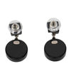 Chanel Resin CC Dice and Heart Crystal Drop Push Back Earrings Secondhand