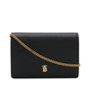 Burberry Grained Calfskin TB Jessie Card Case on Chain Secondhand