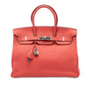 Hermès Limited Edition Bicolor Clemence Birkin Retourne 35 Secondhand