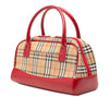 Burberry Haymarket Check Canvas Handbag Secondhand