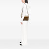Burberry Patent and Suede Trimmed Bridle Crossbody Secondhand