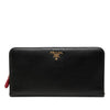 Prada Saffiano Zip Around Long Wallet Secondhand