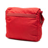 Prada Saffiano Trimmed Tessuto Zip Buckle Messenger Bag Secondhand