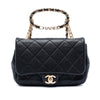 Chanel Small Quilted Lambskin Round Top Handle Flap Secondhand