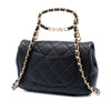 Chanel Small Quilted Lambskin Round Top Handle Flap Secondhand