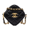 Chanel CC Quilted Lambskin Diamond Clutch with Chain Secondhand