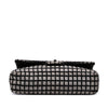 Chanel Medium Classic Tweed and Ribbon Logo Double Flap Secondhand
