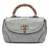 Gucci Large Speckled Leather New Bamboo Top Handle Bag Secondhand