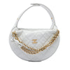 Chanel Mini Quilted Caviar Bow Pouch Hobo Secondhand