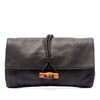 Gucci Calfskin Bamboo Hip Clutch Secondhand