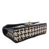 Chanel CC Woven Lambskin and Viscose Houndstooth Single Flap Secondhand