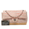 Chanel Quilted Cotton and Jute Espadrille Chain Flap Secondhand