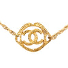 Chanel CC Gold Plated Round Pendant Necklace Secondhand
