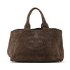 Prada Large Suede Canapa Logo Tote Secondhand