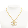 Chanel CC Gold Plated Pendant Chain Necklace Secondhand